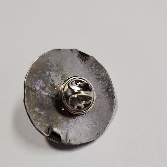 Silver Pin with Blue Acrylic Accent - Picture 4 of 5